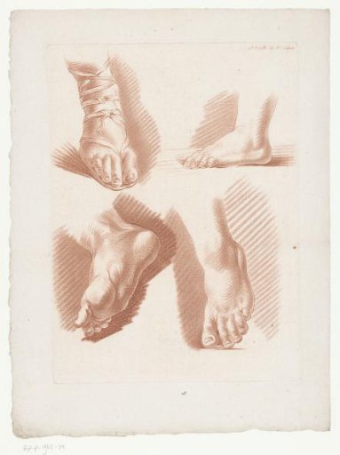 Four Feet, One of Which with a Sandal