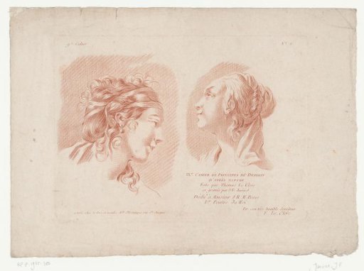 Title page with two female heads