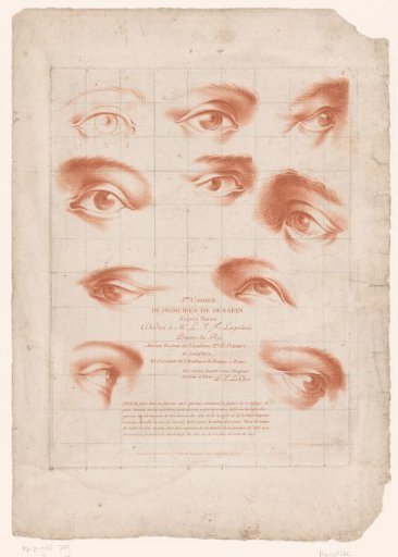 Title page with ten different eyes