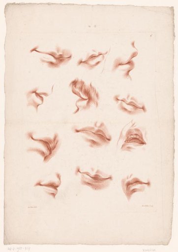 Twelve Mouths in Various Expressions