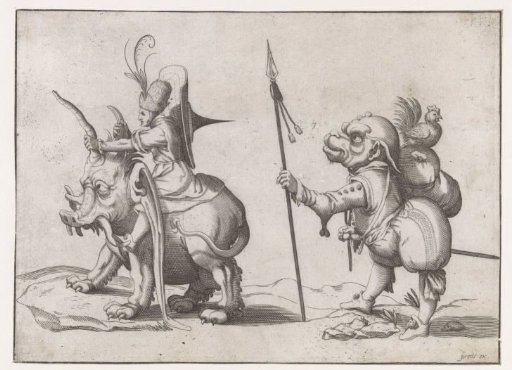 Rider on an Elephant-like Monster