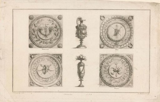 Mercury, Pan, Amor and Diana
