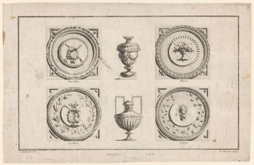 Bacchus, Flora, Apollo and Ceres