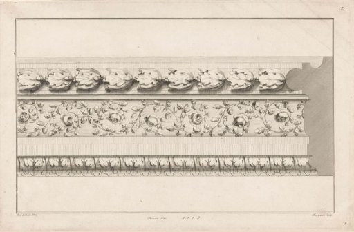 Frame with oak leaves and roses