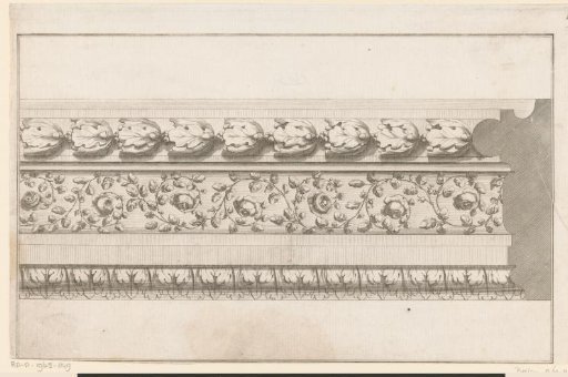 Frame with oak leaves and roses
