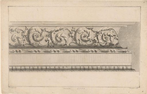 Frame with leaf and floral motifs