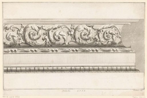 Frame with leaf and floral motifs
