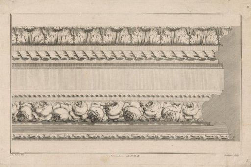 Frame with acanthus leaves and roses
