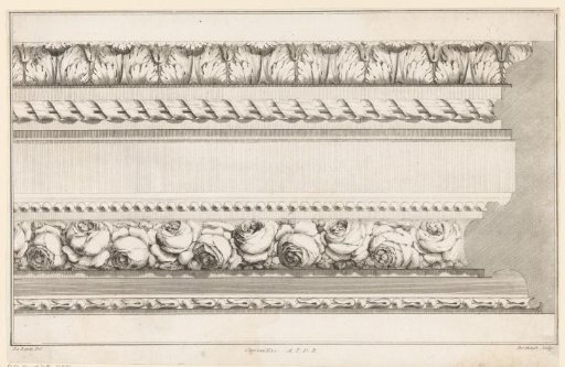 Frame with acanthus leaves and roses