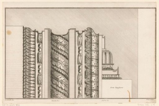 Cornice with acanthus leaves