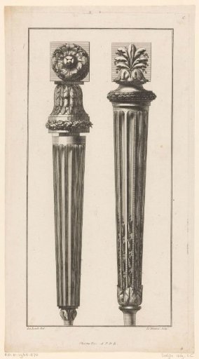 Two furniture legs