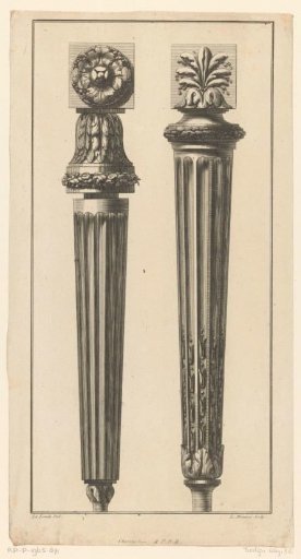 Two furniture legs