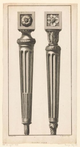 Two furniture legs