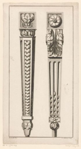 Two furniture legs