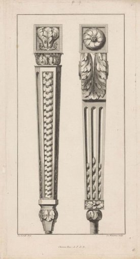 Two furniture legs