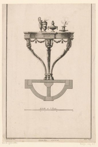 Half-round table