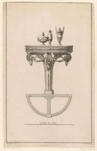 Half-round table