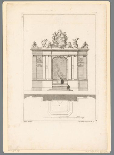 Altar with triangle in a radiant halo