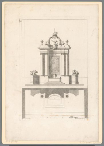 Altar with evangelists