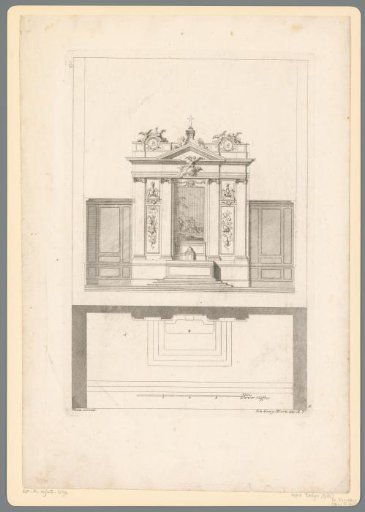 Altar with trophies