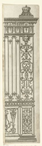 Gateway with corner pilaster