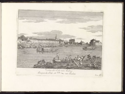 View of Dolo towards Padua