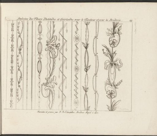 Leaf motifs and interlaced work