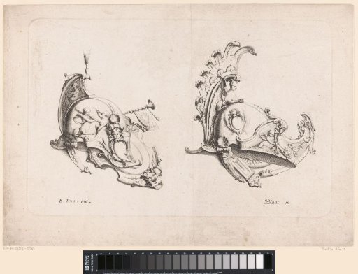 Two ornamental helmets