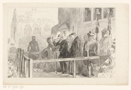 Johan van Oldenbarnevelt on the Scaffold before His Execution