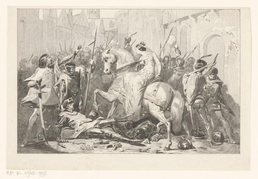Jacoba of Bavaria Places Herself at the Head of the Hooks