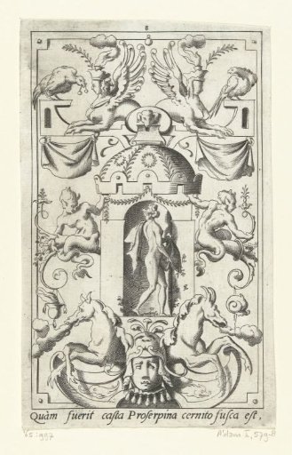 Proserpina scattering flowers
