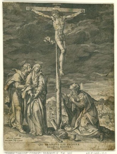 Christ on the Cross, with Mary, John, and Mary Magdalene