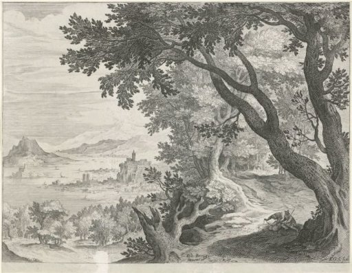 Landscape with Two Figures under a Tree