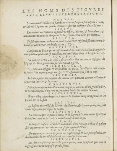 French explanation of the scenes, page 1
