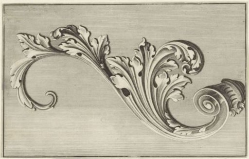 Stylized acanthus leaf