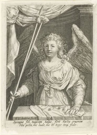 Angel with Spear, Sponge and Dice