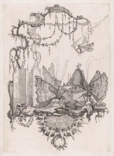 Butterflies at a dressing table