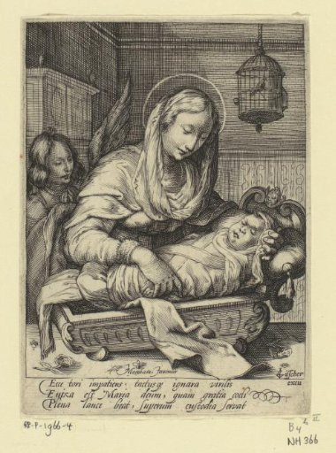 Mary Laying the Child in the Cradle