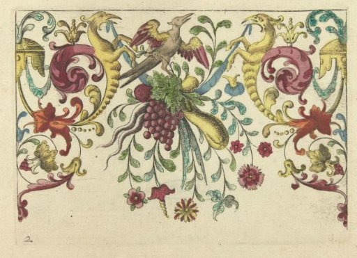 Garland with, among other things, carnations
