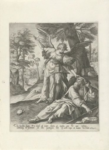 Elijah Visited by an Angel in the Wilderness