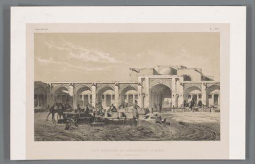 Courtyard of the caravanserai of Mahyar