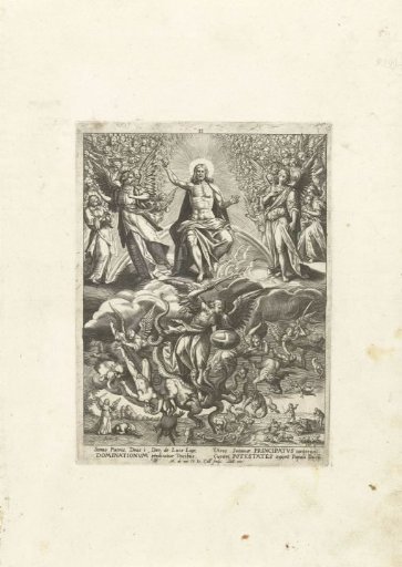 Christ with the angels of the middle order