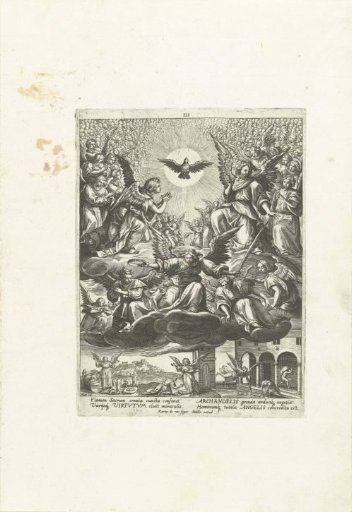 Holy Spirit with the archangels and the angels of the lowest order