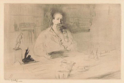 Portrait of Anatole France Behind His Desk