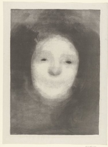 Study of head of laughing woman
