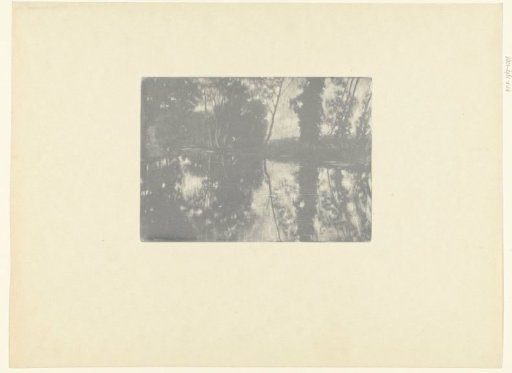 Landscape with trees by the water's edge