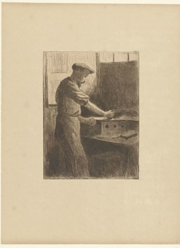 Printer at work in an atelier