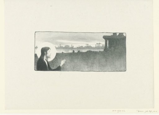 Christ in a Landscape with Ruins of Temples