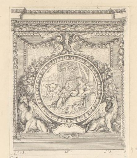 Design for a wall decoration in the Louvre with the theme of May