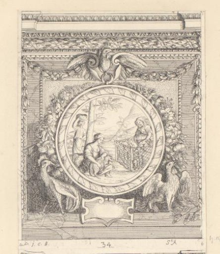 Design for a wall decoration in the Louvre with the theme of June